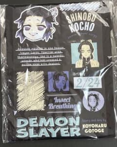 鬼滅の刃 ポケット付 ビッグシルエットTシャツ バースデイ 2025 胡蝶しのぶ 鬼滅の刃 ポケット付 ビッグシルエットTシャツ バースデイ 2025 胡蝶