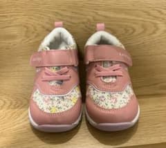 子供 キッズ スニーカー かるりんぱ 小花柄のサムネイル