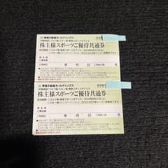 東急不動産　株主優待　リフト割引券　2枚のサムネイル