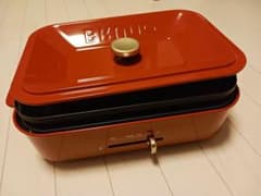 【未使用】BRUNO ホットプレート（レッド）のサムネイル