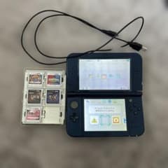New 3DS LL 블루 본체 소프트 요괴 워치 진타 정크 코드 첨부