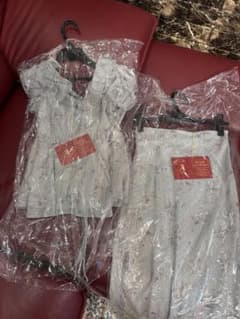 deicy ラメストライプブーケ セットアップ 同柄シュシュ付き - メルカリ