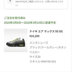 NIKE エアマックス95 -AIR MAX 95 2026-（30cm）のサムネイル