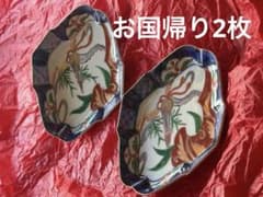 明治期古伊万里　骨董　ケーキ皿　お国帰り2枚 明治期古伊万里 骨董 ケーキ皿 お国帰り2枚 - メルカリ