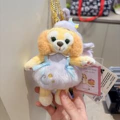 香港ディズニー くも 雲 クラウド クッキーアンぬいぐるみキーチェーン