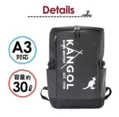 カンゴール　スクエア　リュック　バッグパック　ホワイト　現行商品　超美品！！のサムネイル