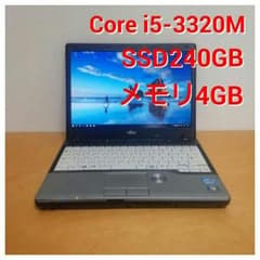 i5/SSD240GB/メモリ4GB 富士通ノートPCのサムネイル