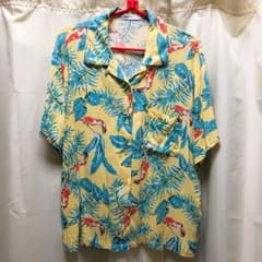 【良品】アロハシャツ 黄色 WEGOのサムネイル