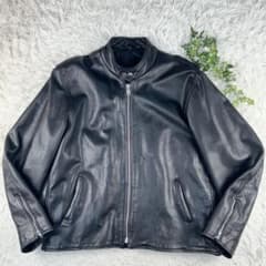 大きめXL】INTERSTATE LEATHER シングルライダース 黒 - メルカリ