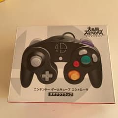 【再値下げしました】任天堂ゲームキューブコントローラー スマブラブラックのサムネイル