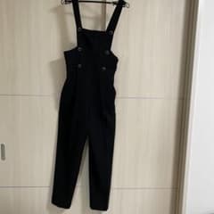 【値下げ】【美品】ヴェルサーチ 黒のサロペット(オーバーオール)のサムネイル