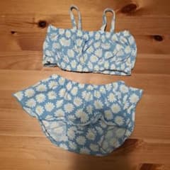 ベビー水着 女の子 80cm デイジー柄 ビキニのサムネイル