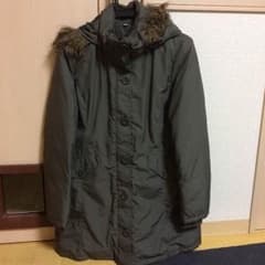 【お値下げ！】無印良品 カーキのダウンコートのサムネイル