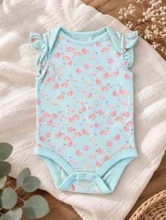 baby GAP フラミンゴ柄 ロンパース 6-12ヶ月 カバーオールのサムネイル