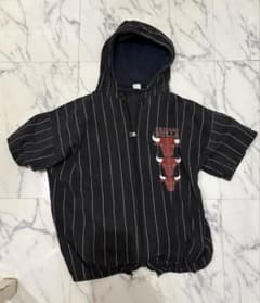 CHICAGO BULLS ピンストライプ 半袖パーカーのサムネイル