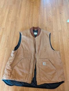 カーハート　ダック　ベスト　USA製　ビッグサイズ２XL　ビンテージ　古着のサムネイル