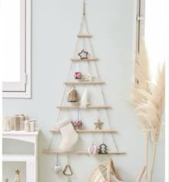 ラダーツリー　クリスマス　ハロウィン　ツリー　北欧　スリコ　サリュ　ナチュラル