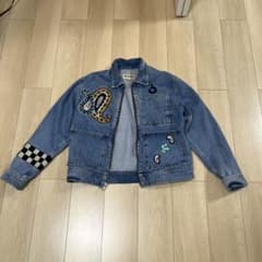 Stüssy デニムジャケット ペイズリー チェッカーフラッグ Stüssy デニムジャケット ペイズリー チェッカーフラッグ - メルカリ