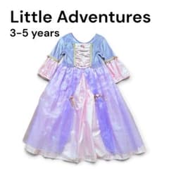Little Adventures Princess Dress Rapunzel (Ages 3-5)