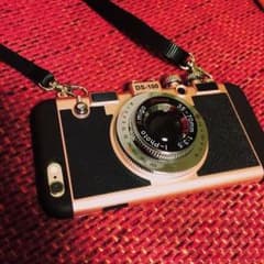 iPhone6⃣ カメラ風 ケース ピンク ゴールドのサムネイル