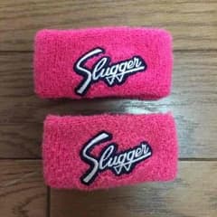 Slugger リストバンド ピンク freesize 新品未使用品のサムネイル