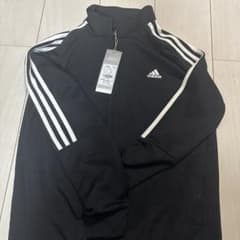 adidas ジャージ上下セット　ブラック/ホワイトサイズ160のサムネイル