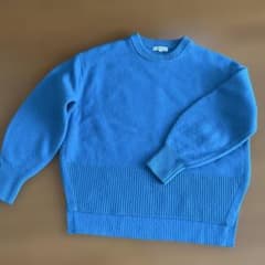 PLST 青 セーター Sサイズのサムネイル