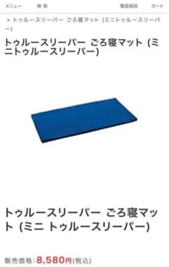 ミニトゥルースリーパー ごろ寝マットのサムネイル