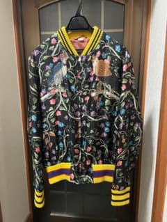 0027□ ミケーレ期 GUCCI ボンバージャケット ブルゾン スカジャン
