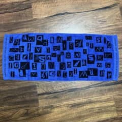 青文字模様タオル 約120cm x 30cmのサムネイル