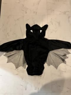こうもりロンパース　80-90cm 3coins ハロウィン衣装のサムネイル