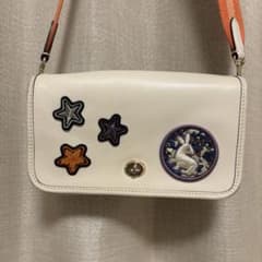 COACH ショルダーバッグ ウサギ スター　モチーフ　ベージュ　オレンジのサムネイル