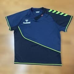 hummel サッカー プラクティスシャツ ネイビー Sのサムネイル