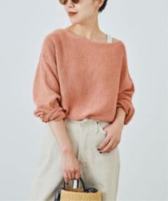plage ヨコアミボートネックニットのサムネイル