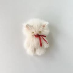 くりーむ たいそんのこねこ 猫 ぬいぐるみ ハンドメイド 作家 アート