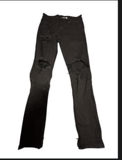 着画ありCrysp Denim スキニーデニム ブラックmnml似デニムのサムネイル