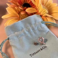 Tiffany & Co. ラビングハート ピアス 片耳 シルバー キャッチあり