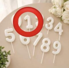 ナンバーキャンドル 1 数字 ロウソク 新品未使用　匿名配送　即購入OK 誕生日のサムネイル