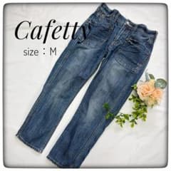 カフェッティ＊ワークペグトップ　CF0170　デニムパンツ　春夏秋冬　Mのサムネイル