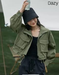SHEIN ドローストリング裾 ドロップショルダー ジャケットのサムネイル