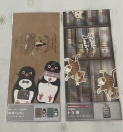 阪神百貨店×正和堂書店　喫茶ペンギン　猫と本棚（とら猫のしおり）ブックカバーのサムネイル