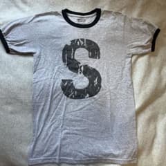 GILDAN リンガーTシャツ グレー Sのサムネイル