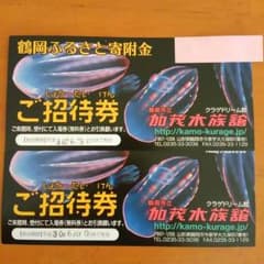 加茂水族館　招待券２枚のサムネイル
