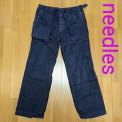 ニードルス needles ベイカーパンツ ネイビーのサムネイル