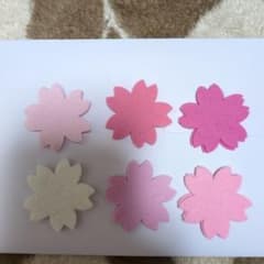 フェルト製桜の花形パーツセットのサムネイル