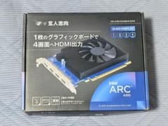 玄人志向 Intel Arc A310 4HDMI グラフィックボードのサムネイル