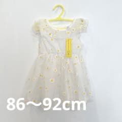【新品未使用！】花柄　ワンピース　80 90 ドレスのサムネイル