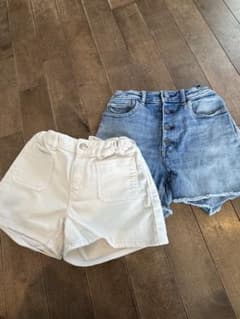 キッズ デニムショートパンツ 2点セットのサムネイル