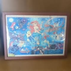 ◎mio様☺︎専用ページ◎ リトルマーメイド　パズル　額縁付き完成品 ディズニー リトルマーメイド ジグソーパズル 額縁付き - メルカリ