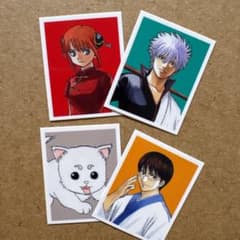週間少年ジャンプ フェア 特典 シール 銀魂 坂田銀時 神楽 志村新八 定